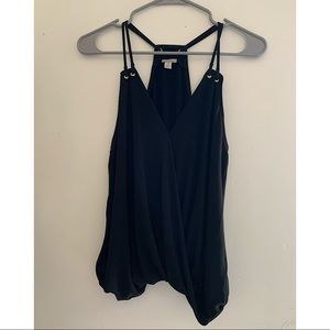 🖤 GUESS Double Spaghetti Strap, Gold accents/ S